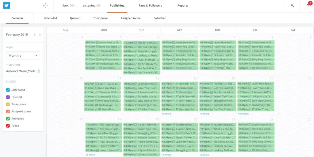 social media post scheduling
