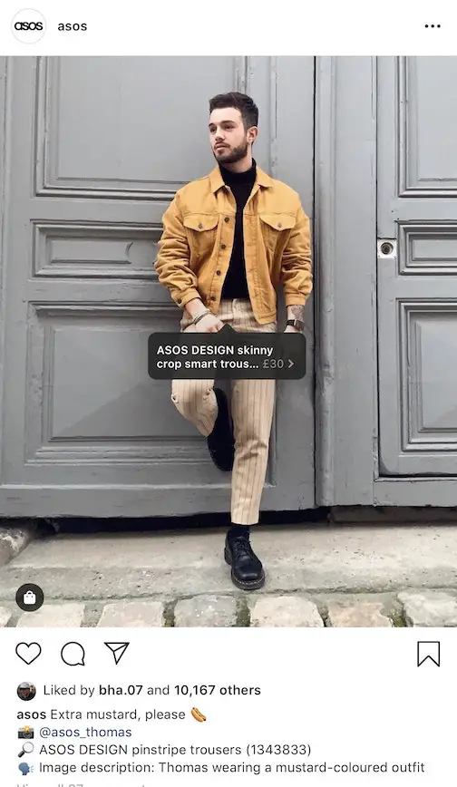 product promotion example on instagram post
